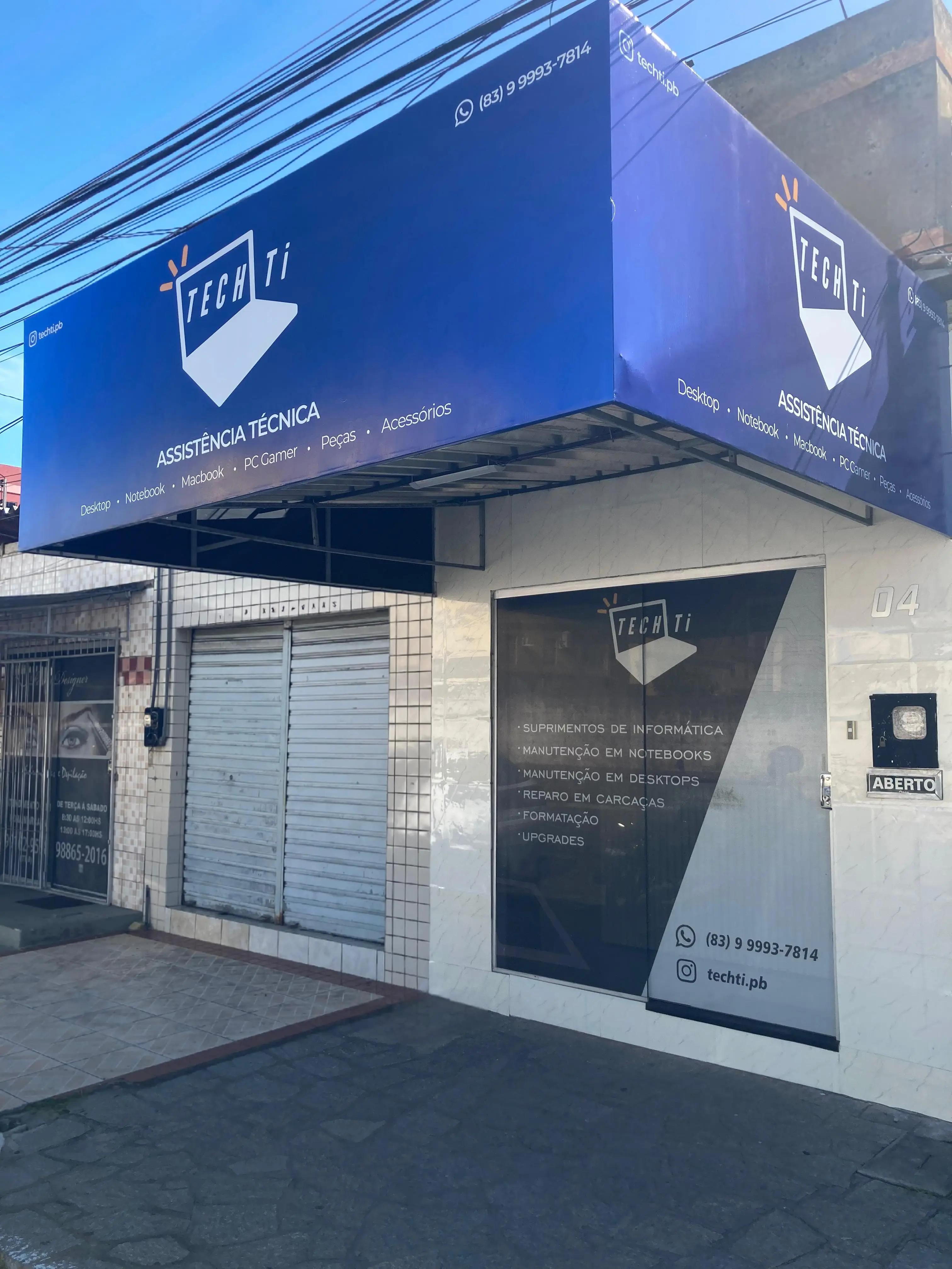 Fachada loja Tech Ti